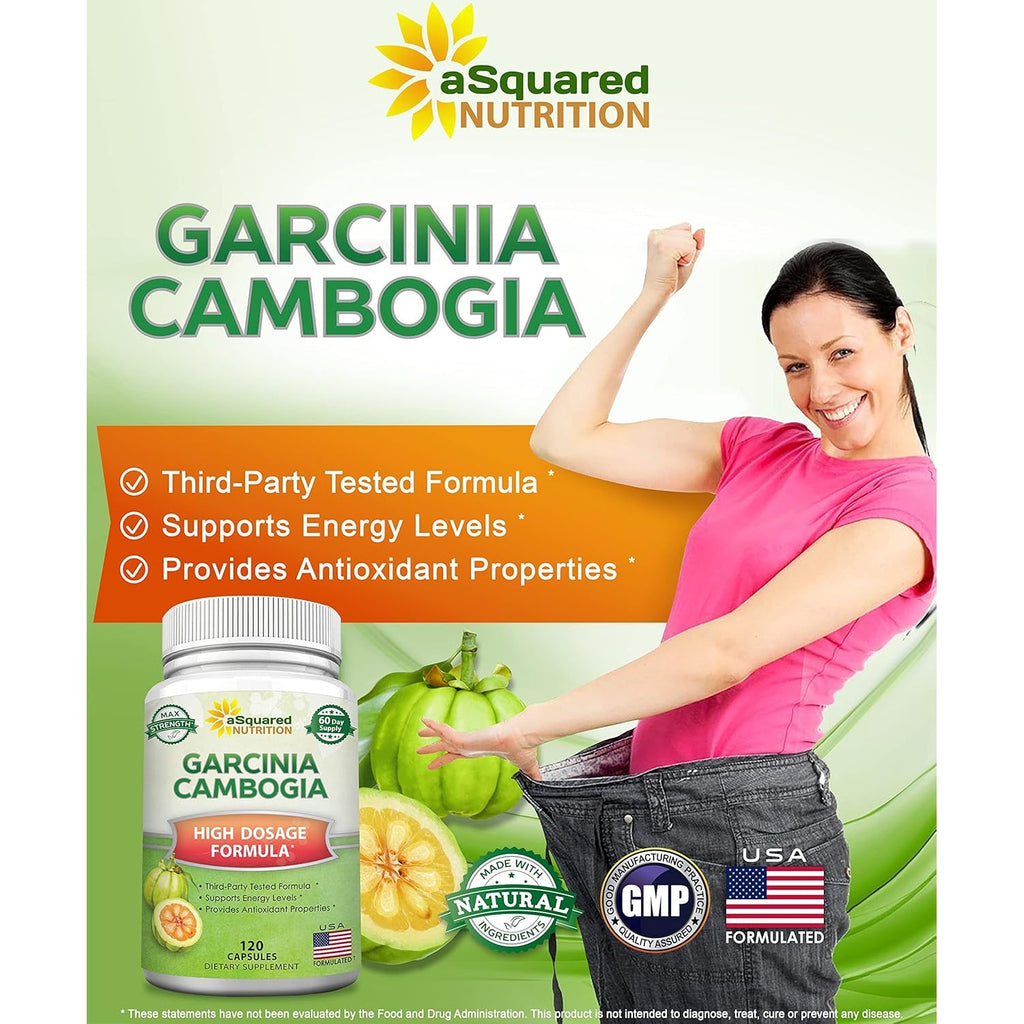 100% Pure Garcinia Cambogia Extract - 120 Capsules, Ultra High Strength HCA, Natural Weight Loss Diet Pills XT, Best Extreme Fat Burner Slim & Detox Max, Premium Blocker for Men & Women, Made in USA