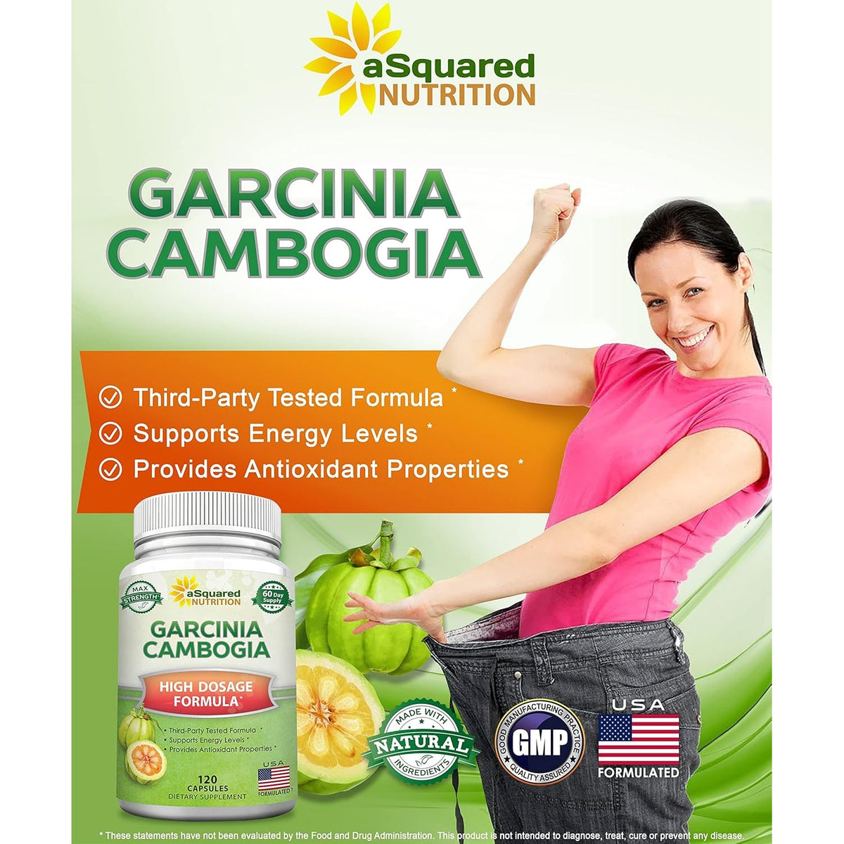 100% Pure Garcinia Cambogia Extract - 120 Capsules, Ultra High Strength HCA, Natural Weight Loss Diet Pills XT, Best Extreme Fat Burner Slim & Detox Max, Premium Blocker for Men & Women, Made in USA