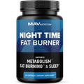 Night Time Fat Burner for Weight Loss Support & Sleep Aid | Appetite Suppressant, Carb Blocker, Overnight Metabolism Booster for Stomach Fat Burner & Night Shred with Melatonin | Non-Gmo, Vegan 60Ct