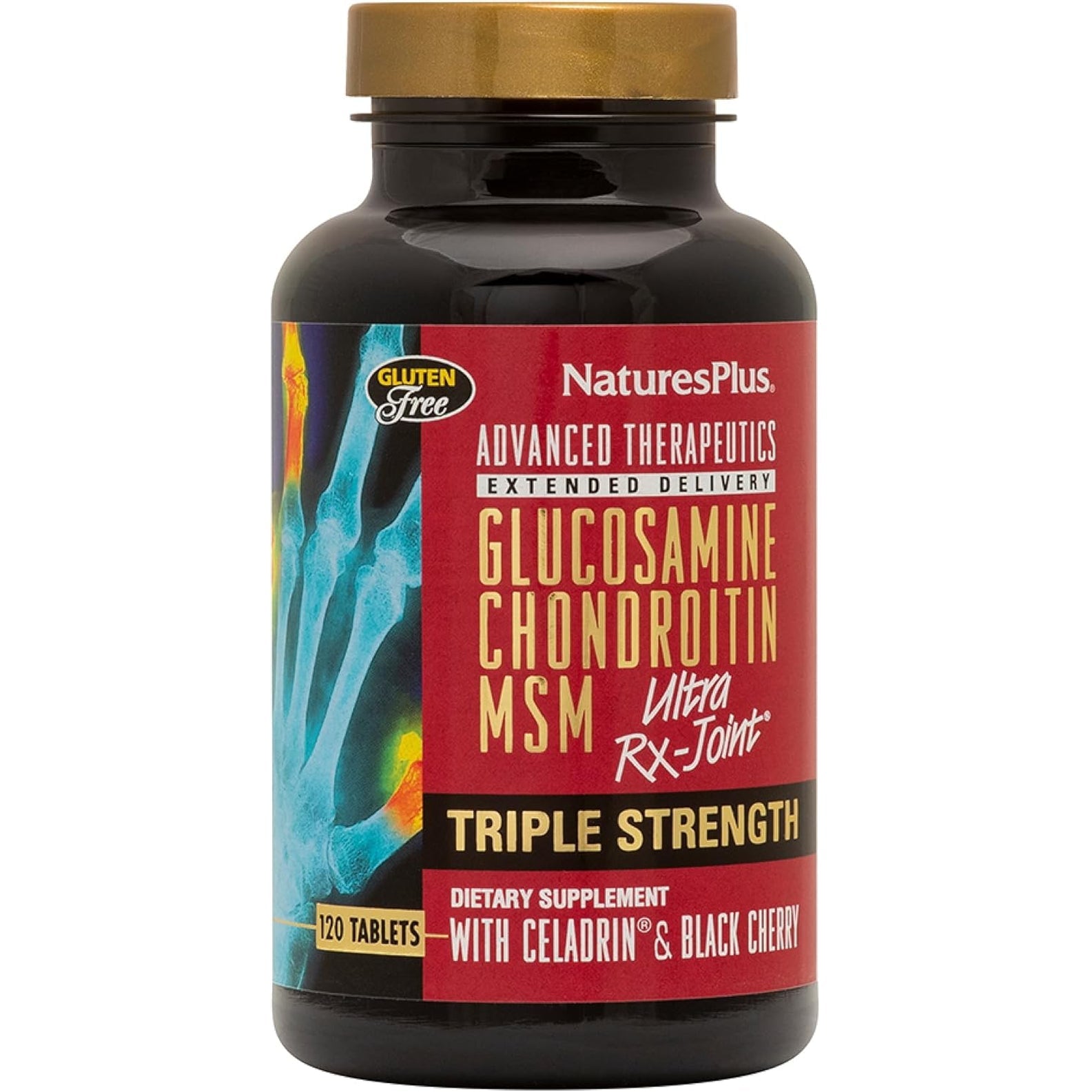Naturesplus Ultra Rx-Joint Triple Strength - 120 Tablets - Supports Healthy Joint Function - with Glucosamine, Chondroitin & MSM - Gluten Free - 30 Servings