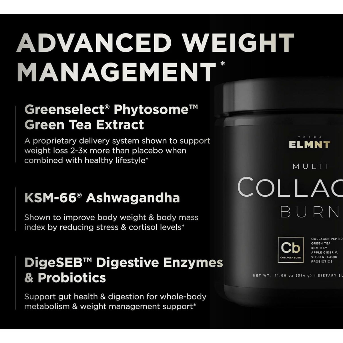Super Collagen Powder for Women Weight Loss + Beauty W. Probiotics, Hyaluronic Acid, ACV, KSM-66, Biotin - Premium Multi Collagen Peptides Protein Supplement Colageno for Women (Unflavored)