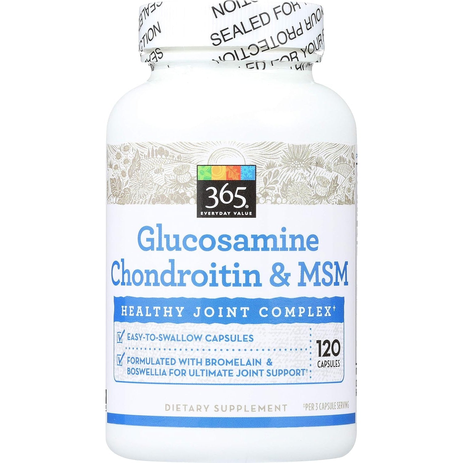 365 by Whole Foods Market, Glucosamine Chondroitin & MSM, 120 Ct