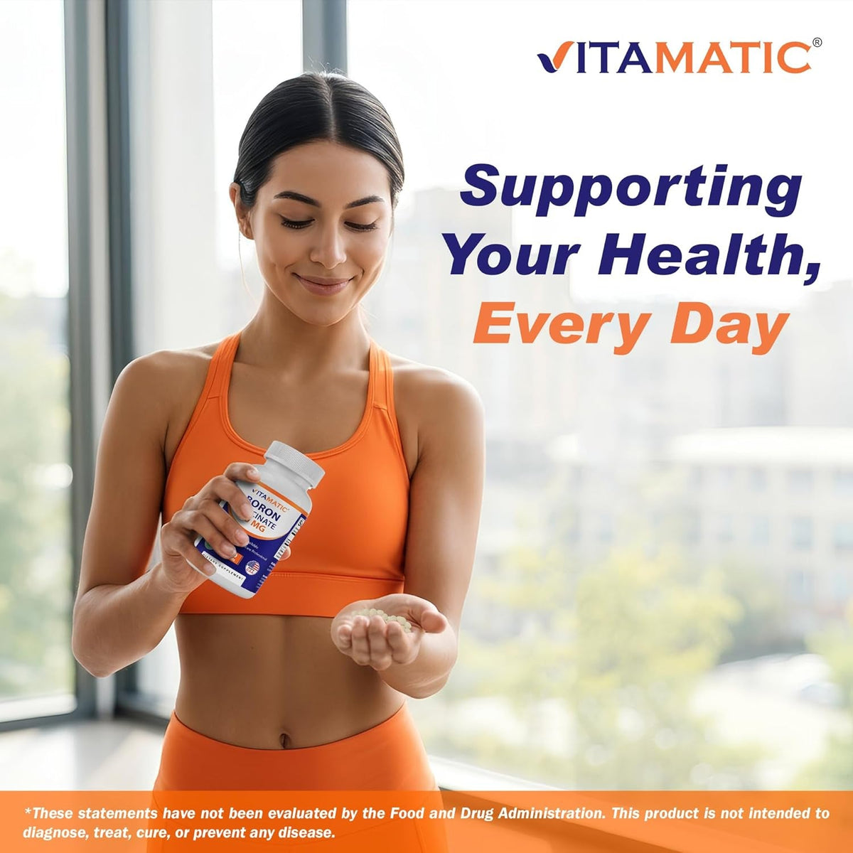 Vitamatic Chelated Boron (As Glycinate) 10Mg 240 Tablets - Supports Hormone Balance, Bone Health & Connective Tissue