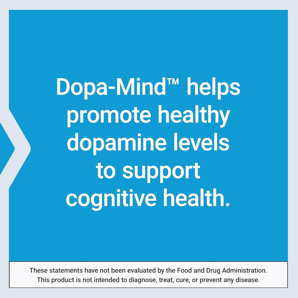 Life Extension Dopa-Mind™, Dopamine Support Supplement, Supports Cognitive Performance, Healthy Dopamine Production, Gluten-Free, Non-Gmo, Vegetarian, 60 Tablets