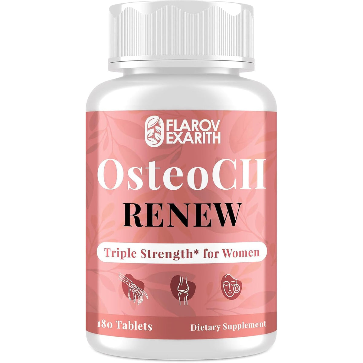 Joint Supplements for Women Osteocii Renew Triple Strength – Advanced Joint, Bone & Skin Formula – Collagen, Glucosamine, Chondroitin, Calcium, MK-7, Vitamin D3, Hyaluronic Acid, 180 Tablets