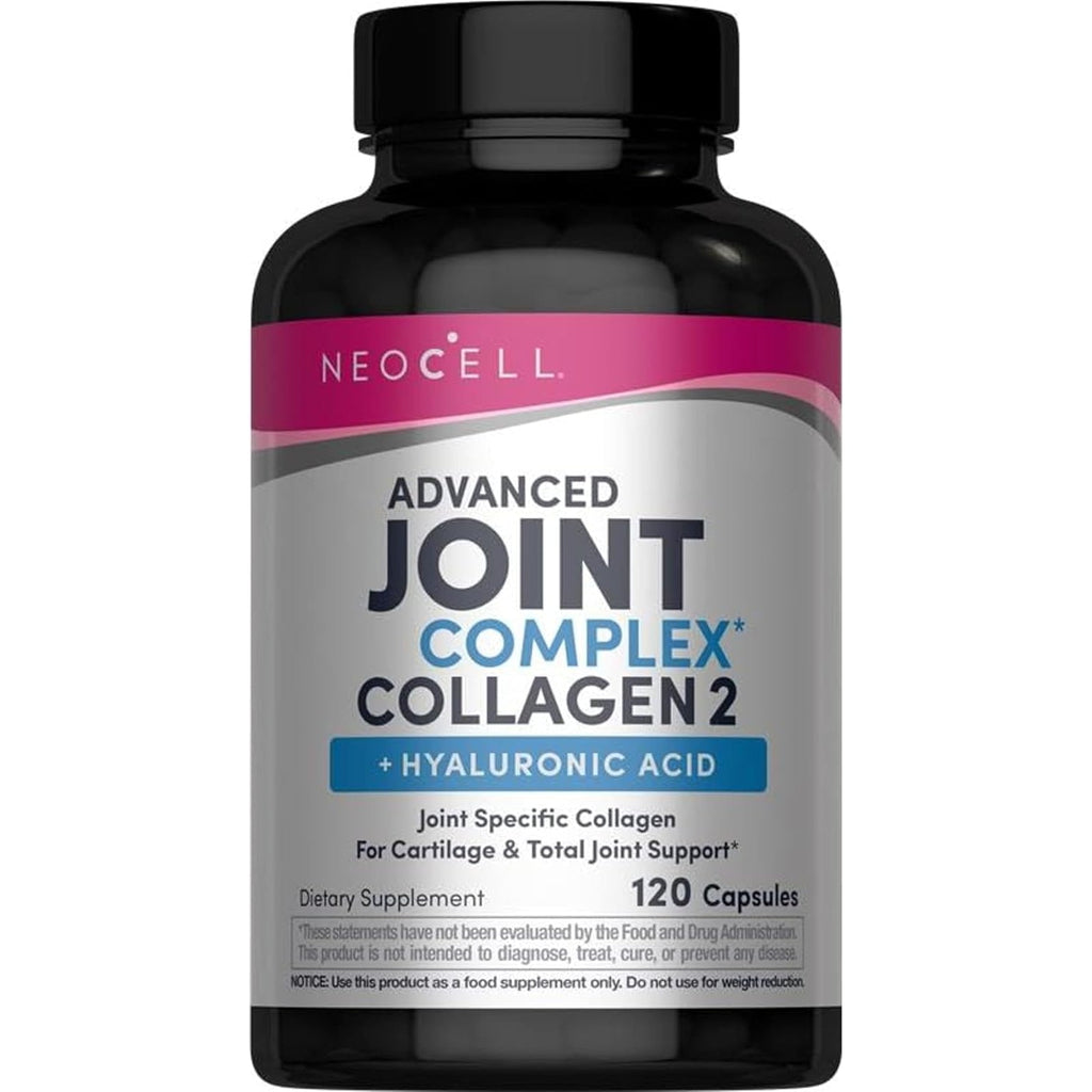 Neocell Joint Complex Supplement | 120 Capsules | plus Hyaluronic Acid | Collagen Type II | Advanced Formula