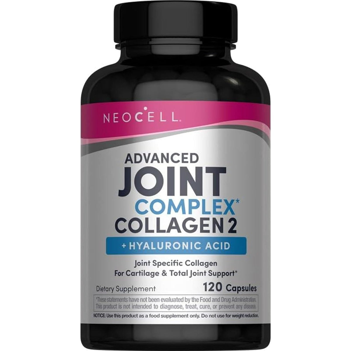 Neocell Joint Complex Supplement | 120 Capsules | plus Hyaluronic Acid | Collagen Type II | Advanced Formula
