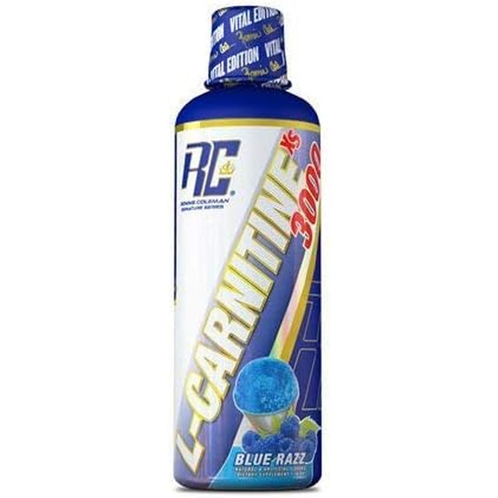 Ronnie Coleman Signature Series L-Carnitine XS 3000 Liquid, Amino Acids Metabolism and Lean Muscle Strength Support, Stimulant Free, Sugar Free, Zero Carbs, Strawberry Kiwi, 16 Oz