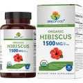 Brieofood Organic Hibiscus 1500Mg, 45 Servings, Vegetarian, Gluten Free, 90 Vegetarian Tablets