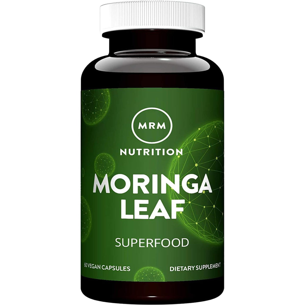MRM Nutrition Moringa Leaf Capsules - for Women & Men - Made with 600Mg Organic Moringa, Supplement to Support Nutrient Density and Digestive Health, Vegan, Gluten‑Free, & Non‑Gmo - 60 Servings