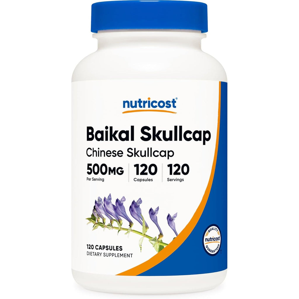 Nutricost Baikal Skullcap 500Mg, 120 Vegetarian Capsules - Non-Gmo, Gluten Free