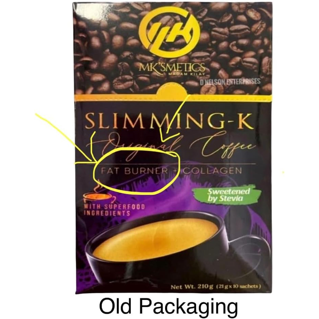 Slimming-K Coffee by Madam Kilay, Fat Burner + Collagen (21G), 10 Count (Pack of 1)
