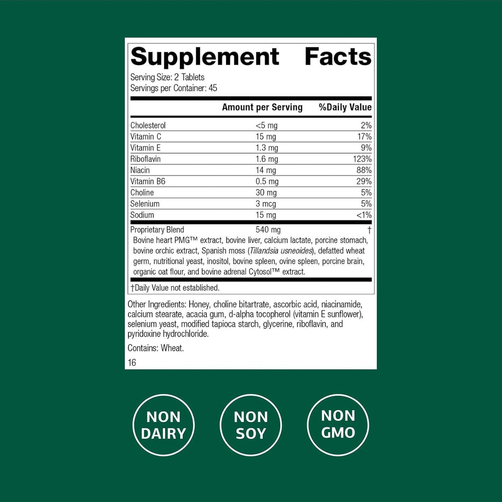 Standard Process Cardio-Plus - Antioxidant Support - Heart Health, Circulation & Blood Flow Supplement with Vitamin B6, Niacin & Riboflavin - Energy Metabolism Supplement - 90 Tablets