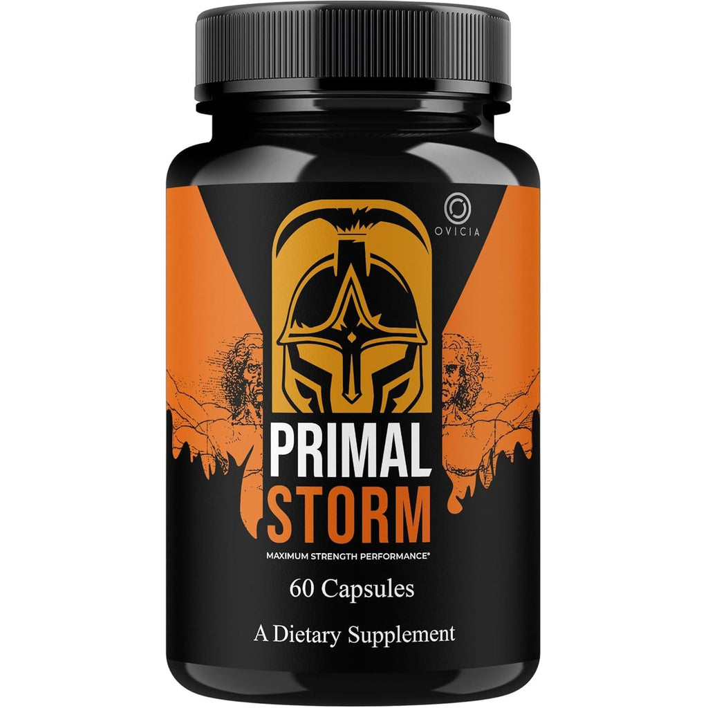 Primal Storm Capsules - Advanced Primalstorm Pills Premium Formula Support All Natural Ingredients Maximum Strength, Daily Vitamins for Health & Wellness Reviews, 60 Capsules for 1 Month