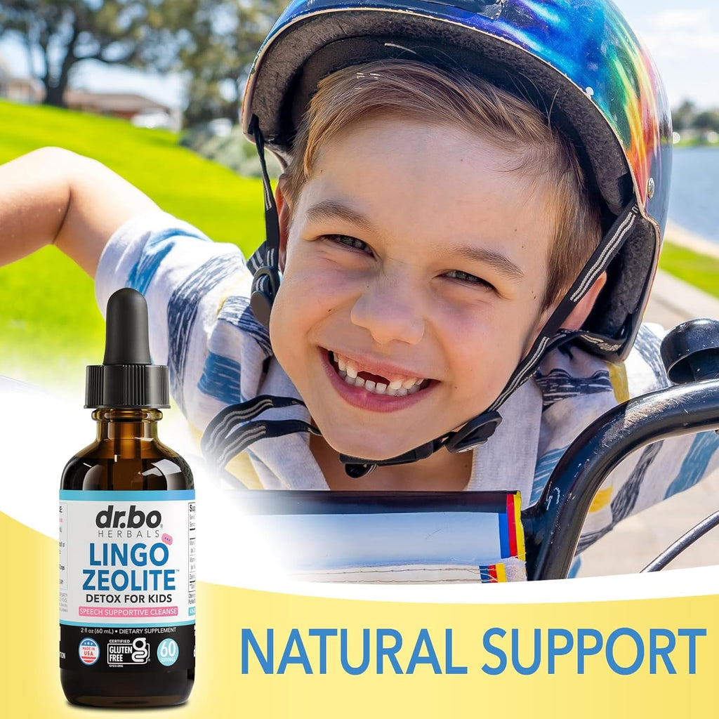 Zeolite Detox for Kids Lingo Drops - Natural Lingo Zeolite Drops for Kids Methylated B12 & D3 Advanced Clinoptilolite - Pure Extra Clinoptilolite Leap Liquid Detox Body Cleanse Supplement Ages 3+, 2Oz