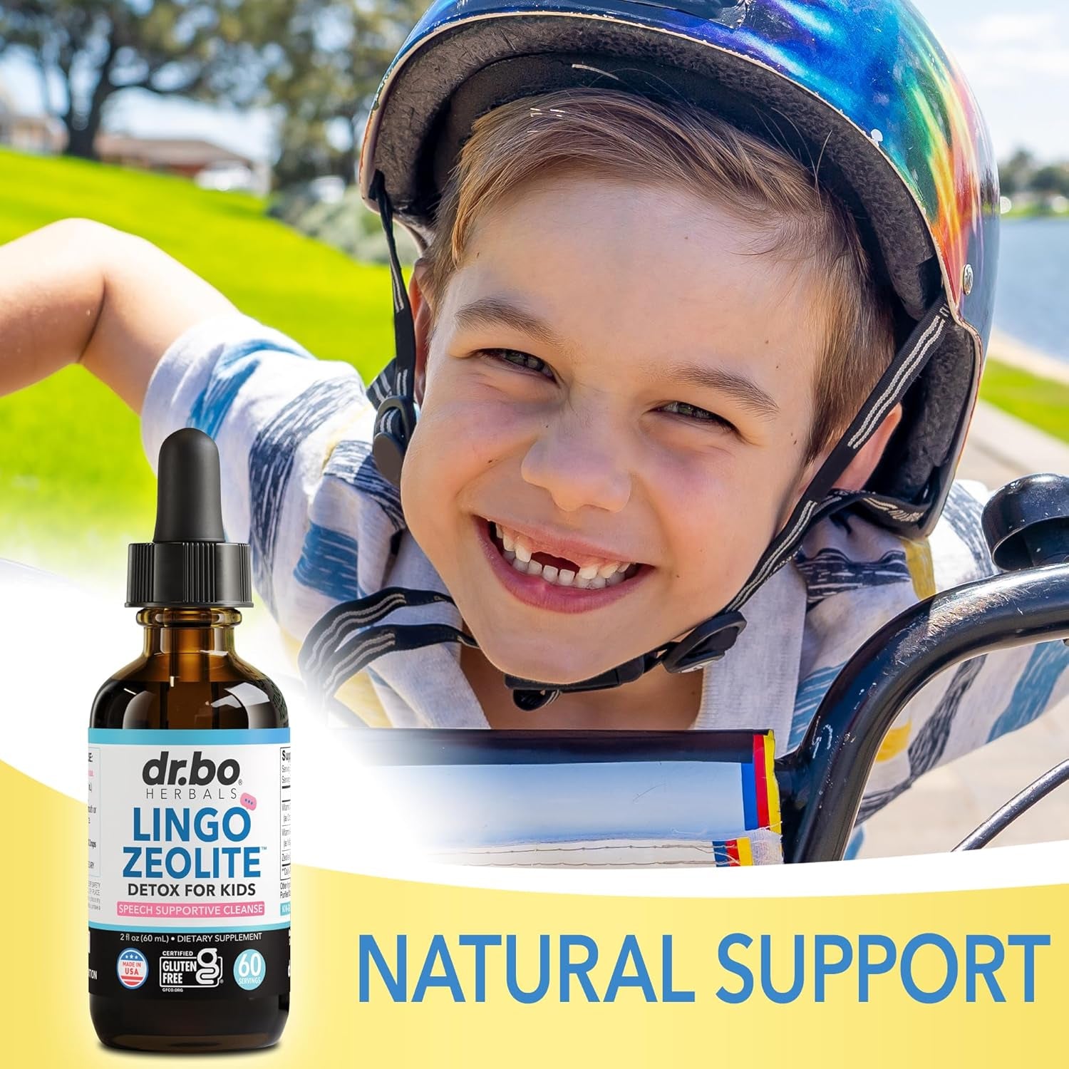Zeolite Detox for Kids Lingo Drops - Natural Lingo Zeolite Drops for Kids Methylated B12 & D3 Advanced Clinoptilolite - Pure Extra Clinoptilolite Leap Liquid Detox Body Cleanse Supplement Ages 3+, 2Oz