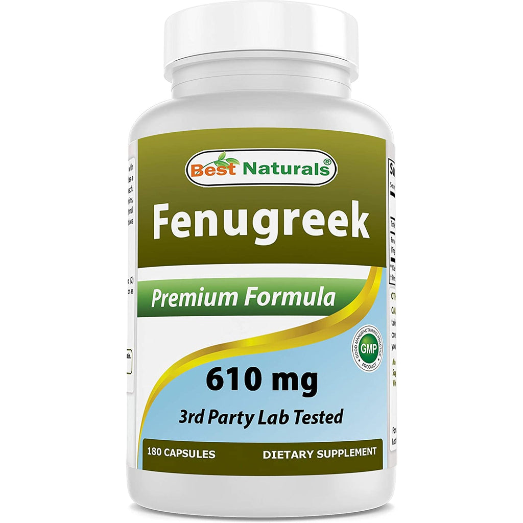 Best Naturals Fenugreek Seed 610 Mg 180 Capsules