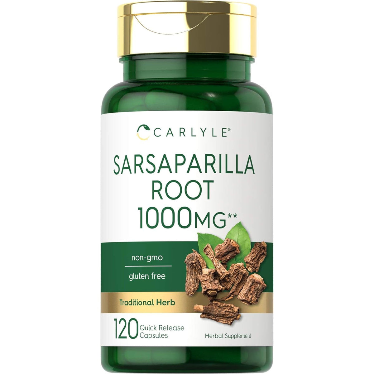 Carlyle Sarsaparilla Root Extract Supplement | 120 Capsules | Traditional Herbal Formula | Non-Gmo, Gluten Free
