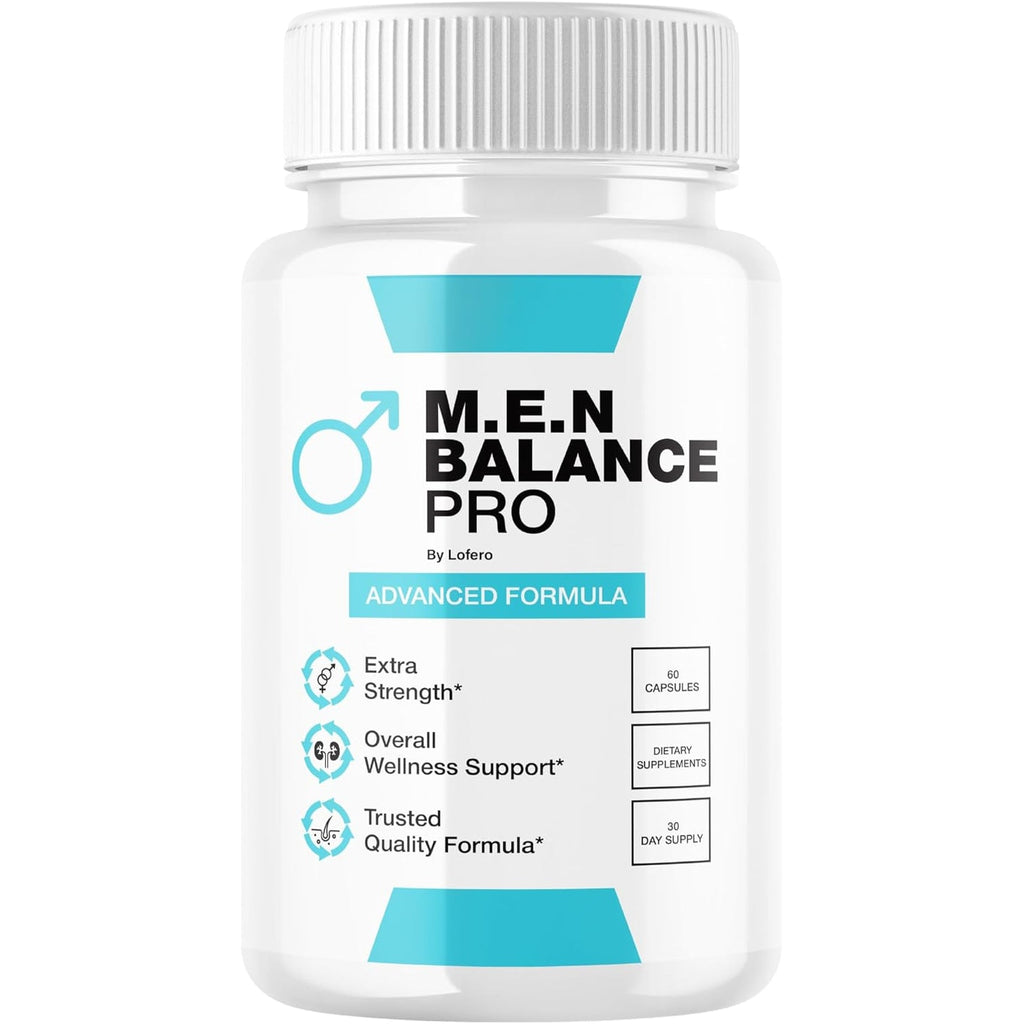 MEN Balance Pro Capsules, M.E.N Max Triple Action Formula Capsulas Pills Mens Multivitamins Premium Natural Advanced Maximum Strength Pastillas Health Wellness Supplement Support Reviews (60 Capsules)