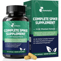Spike Protein Detox Capsules, Nattokinase Supplement 8000FU, Quercetin with Bromelain & Curcumin Etc. 13-In-1 Protein Capsules Wellness Formula for Immune Health, Vegan, Non-Gmo, 120 Capsules