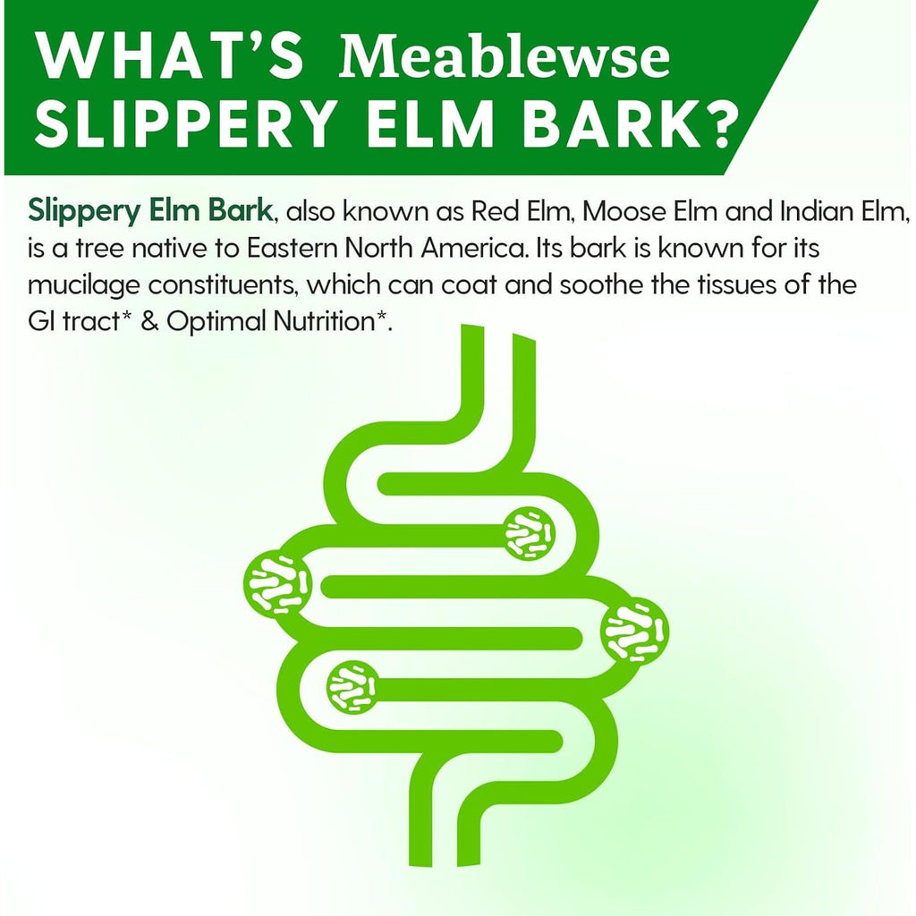 Slippery Elm, Natural Herbs Slippery Elm Powder for Soothing Throat* & Digestive, Diarrhea, PH Balance, Gut Health - with Superior Inner Bark Source, 100% Pure & Vegan, Non-Gmo, 1Lb (349 Servings)