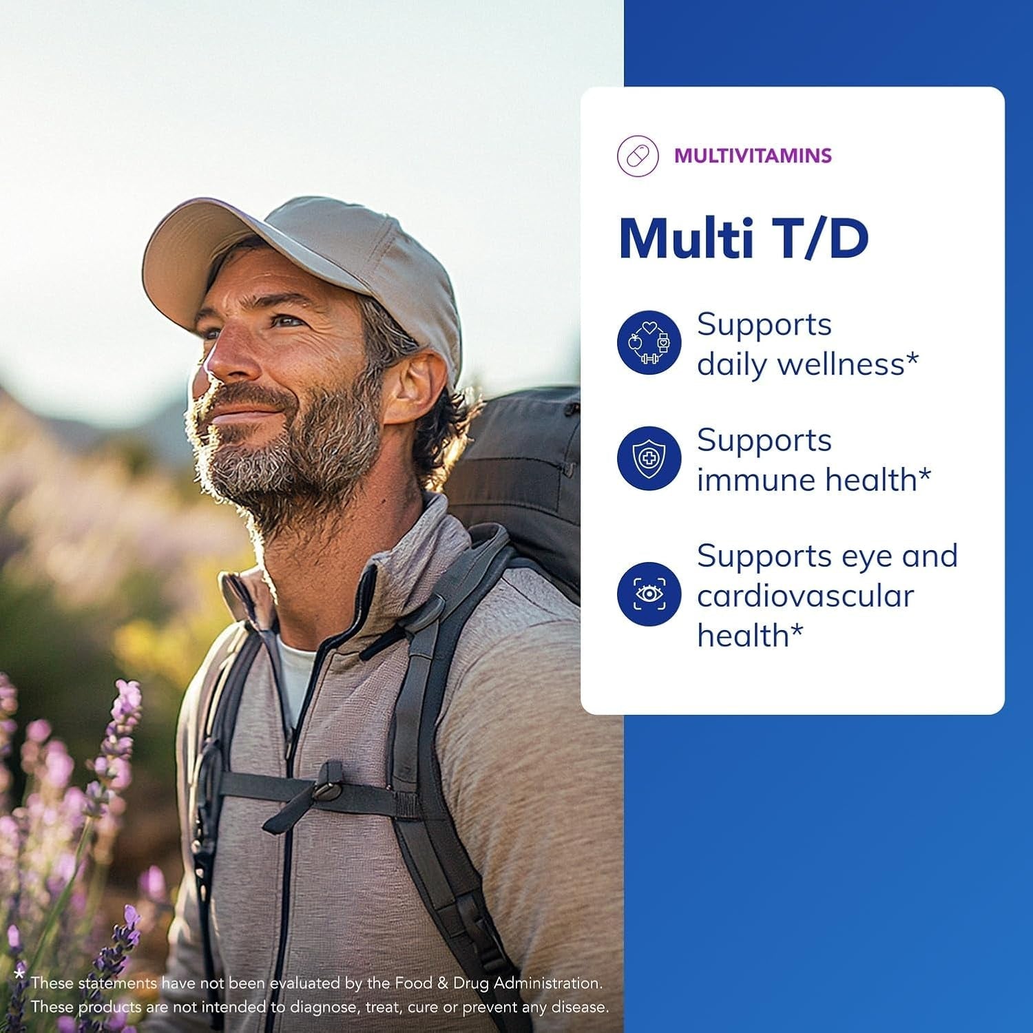 Pure Encapsulations Multi T/D - Multivitamin & Mineral Supplement - for Daily Wellness, Cardiovascular & Immune Health* - Rich in Vitamins & Minerals - Gluten Free & Vegetarian - 120 Capsules