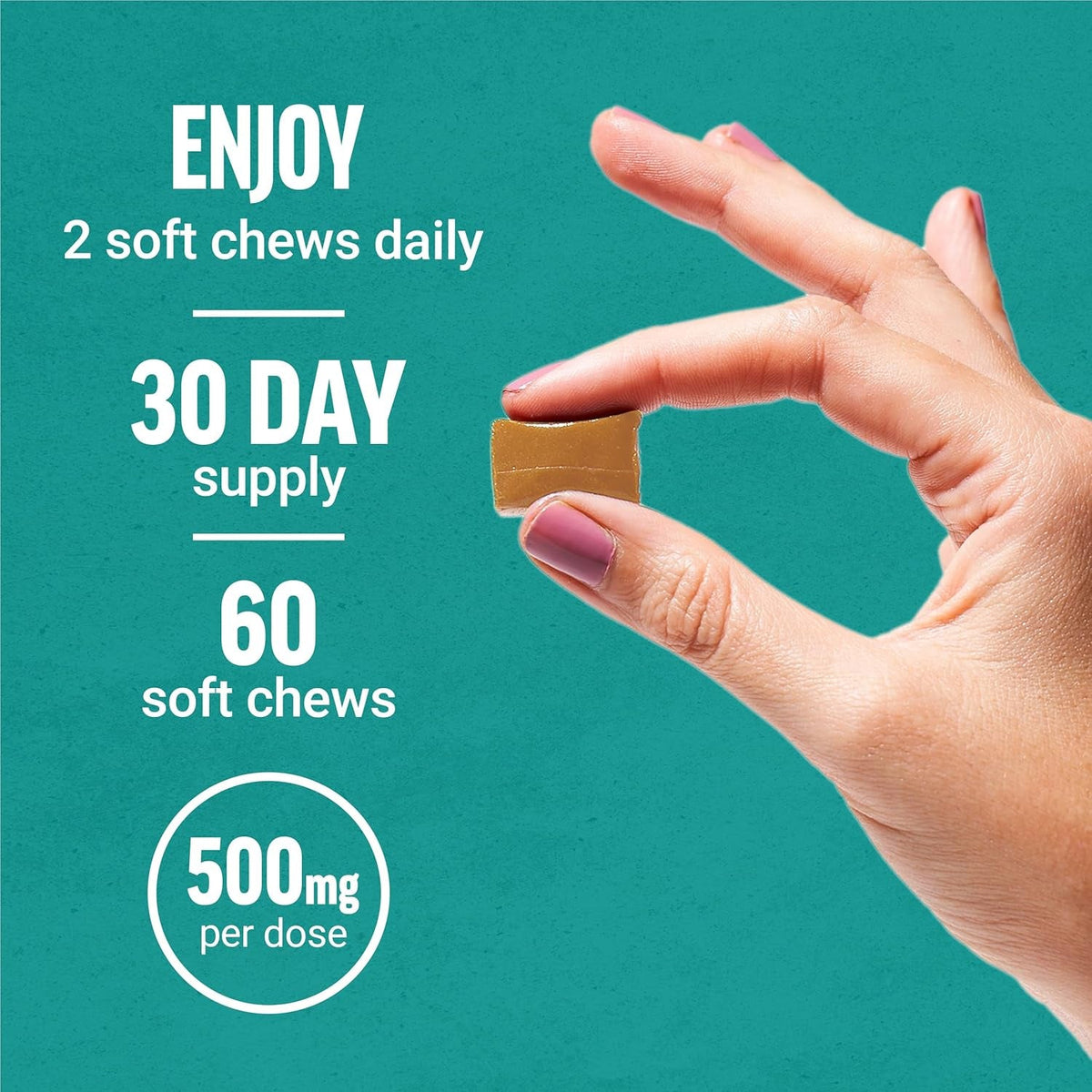Force Factor Superior Sea Moss, Premium Irish Sea Moss to Support Energy, Immune Function, Gut Health, & Skin Health, Non-Gmo, Gluten Free, Salted Caramel Flavor, 60 Soft Chews