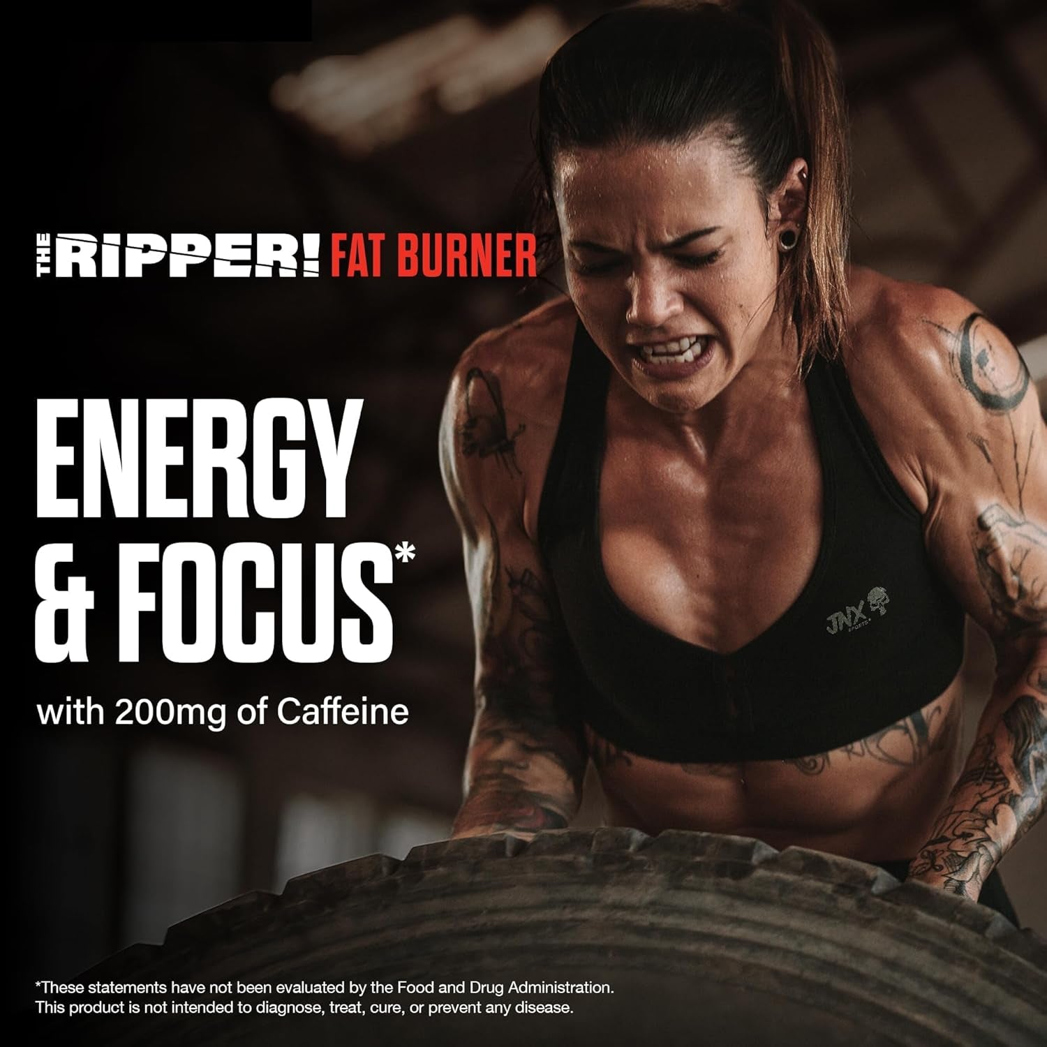 JNX SPORTS the Ripper! Fat Burner Pre Workout for Men & Women – Thermogenic Fat Burning Powder & Appetite Suppressant, Boost Energy & Endurance – Pineapple Shred, 30 Servings