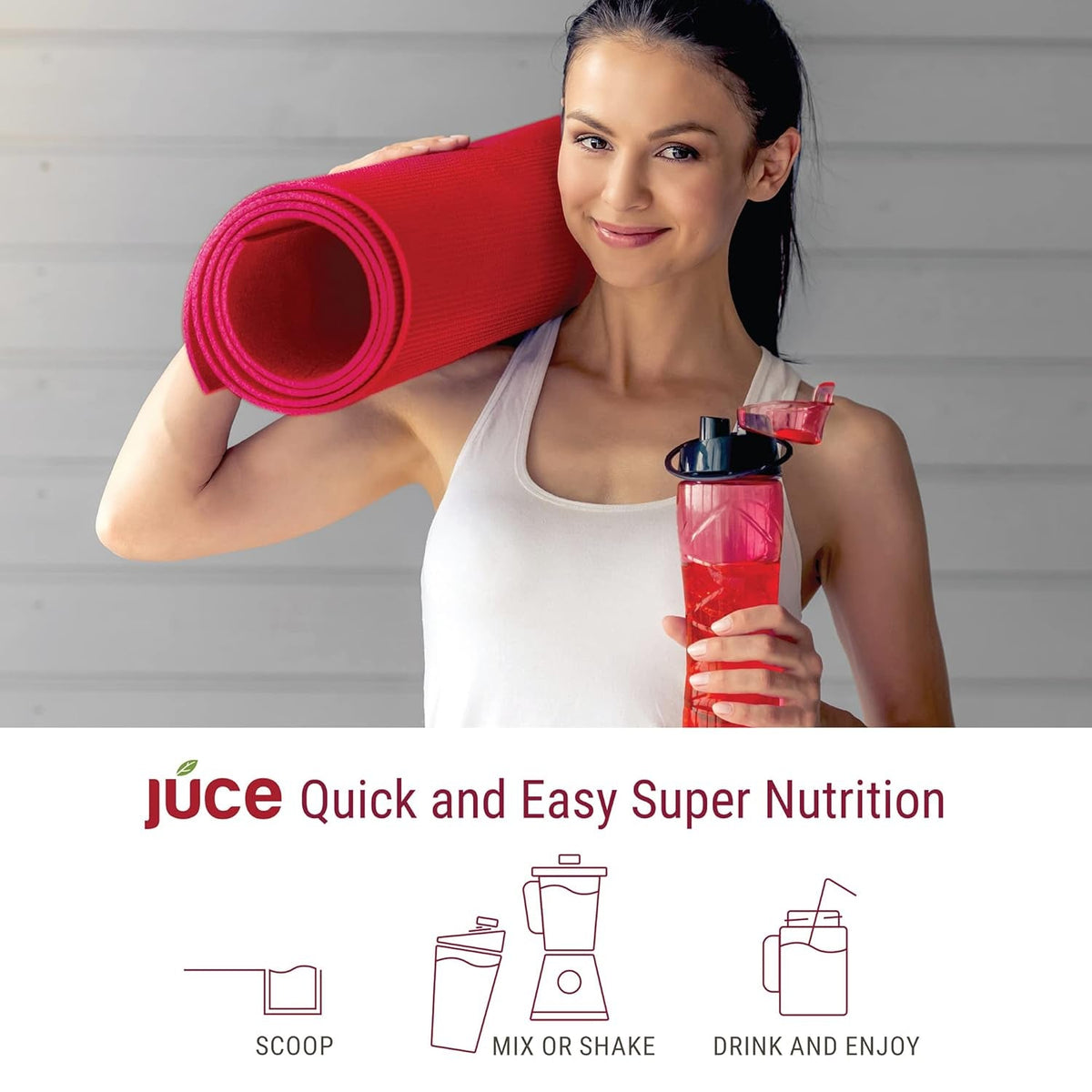 Terra Kai Organics JUCE Reds Organic Superfood Powder - Garden Berry Flavor | Fruit & Veggie Powder for Everyone W/64 Immune Boosting Superfood plus Probiotics for Gut Health | 20 Servings (230G)