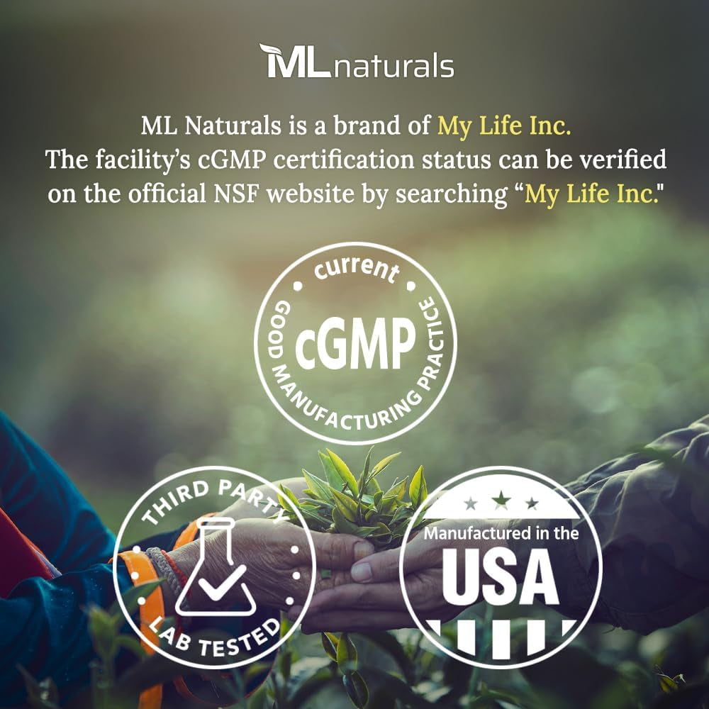 ML Naturals Chondroitin Sulfate 1,200Mg (Per Serving) – 120 Vegan Capsules – Supports Joint Flexibility & Mobility