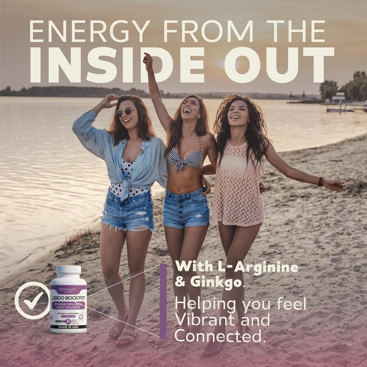 Female Libido Booster for Women – Advanced Women’S Intimacy & Confidence Support – Plant-Based Herbal Blend with Maca, Ginseng & L-Arginine – Made in USA – 60 Capsules