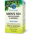 Natural Factors Whole Earth & Sea Men'S 50+ Multivitamin & Mineral - Daily Nutritional Support Multivitamin - Supports Brain Health & Immune System Function - Vegan - 120 Tablets (60 Servings)
