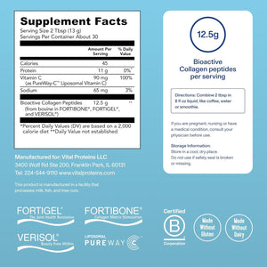 Vital Proteins® Professional Daily Foundational Support, 12G Bioactive Collagen Peptides, Reduces Fine Lines & Wrinkles, Supports Joint Mobility**