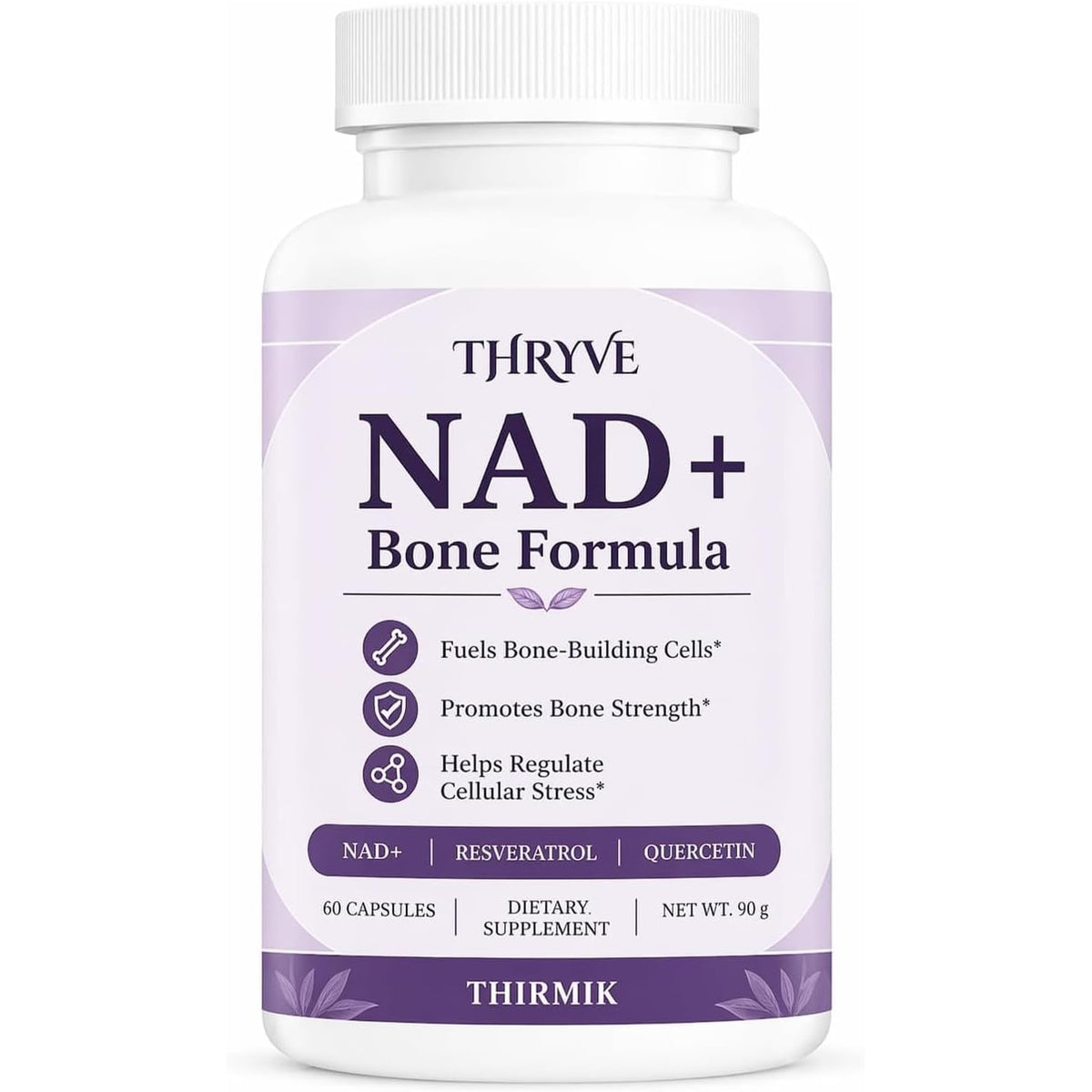 Thirmik Thryve NAD+ Bone Formula, for Women, Vegan, Non-Gmo (60 Capsules)