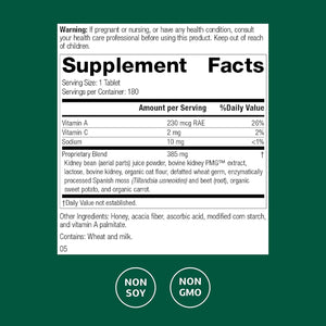 Standard Process Renafood - Supports Healthy Kidney Function & Antioxidant Activity - Contains Vitamins a - Non-Soy - 180 Tablets