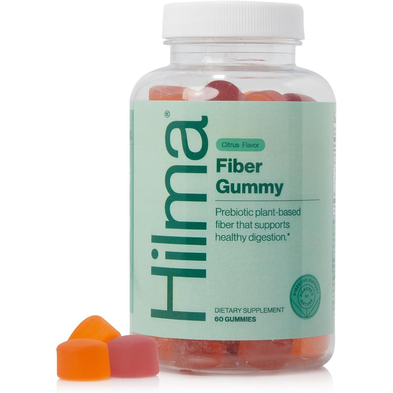 Hilma Prebiotic Fiber Gummies, Supports Gut Health for Women and Promotes Regularity 60 Count