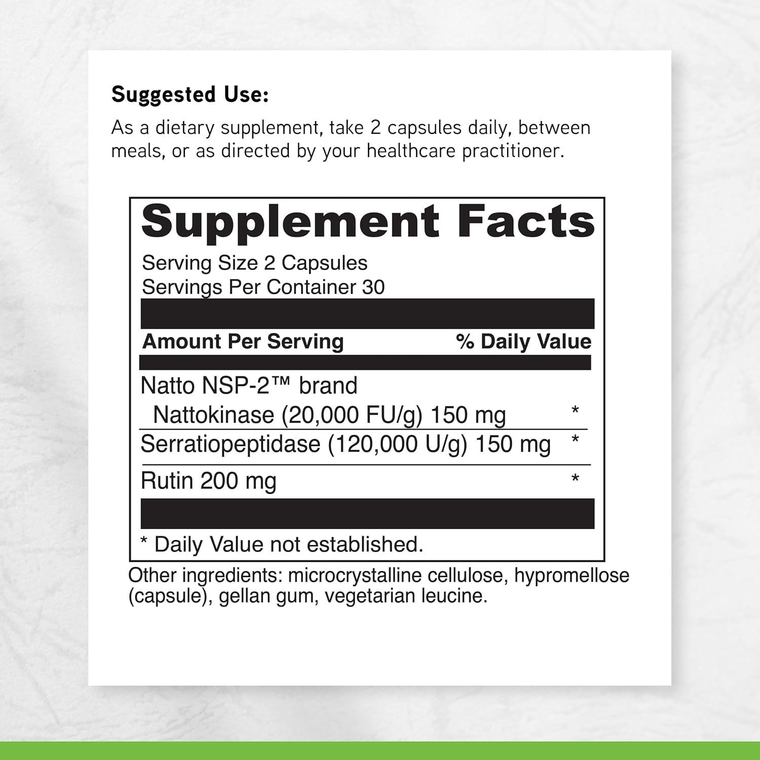 DAVINCI Labs Nattokinase plus - High-Potency 20,000 Fu/G Nattokinase Supplement for Comprehensive Blood Flow Support for Men & Women - Formulated with Antioxidant Support - Gluten Free -60 Capsules