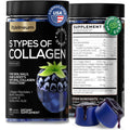 Collagen Peptides Gummies Sugar Free 3000Mg Multi Collagen Blend for Hair Skin & Nails Support + 2500Mg Keratin + 5000Mcg Biotin, Hyaluronic Acid, Vitamin C & Zinc, 60 Gummies (Packaging May Vary)