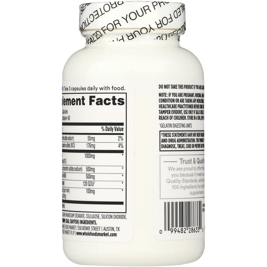 365 by Whole Foods Market, Glucosamine Chondroitin and MMS, 120 Capsules
