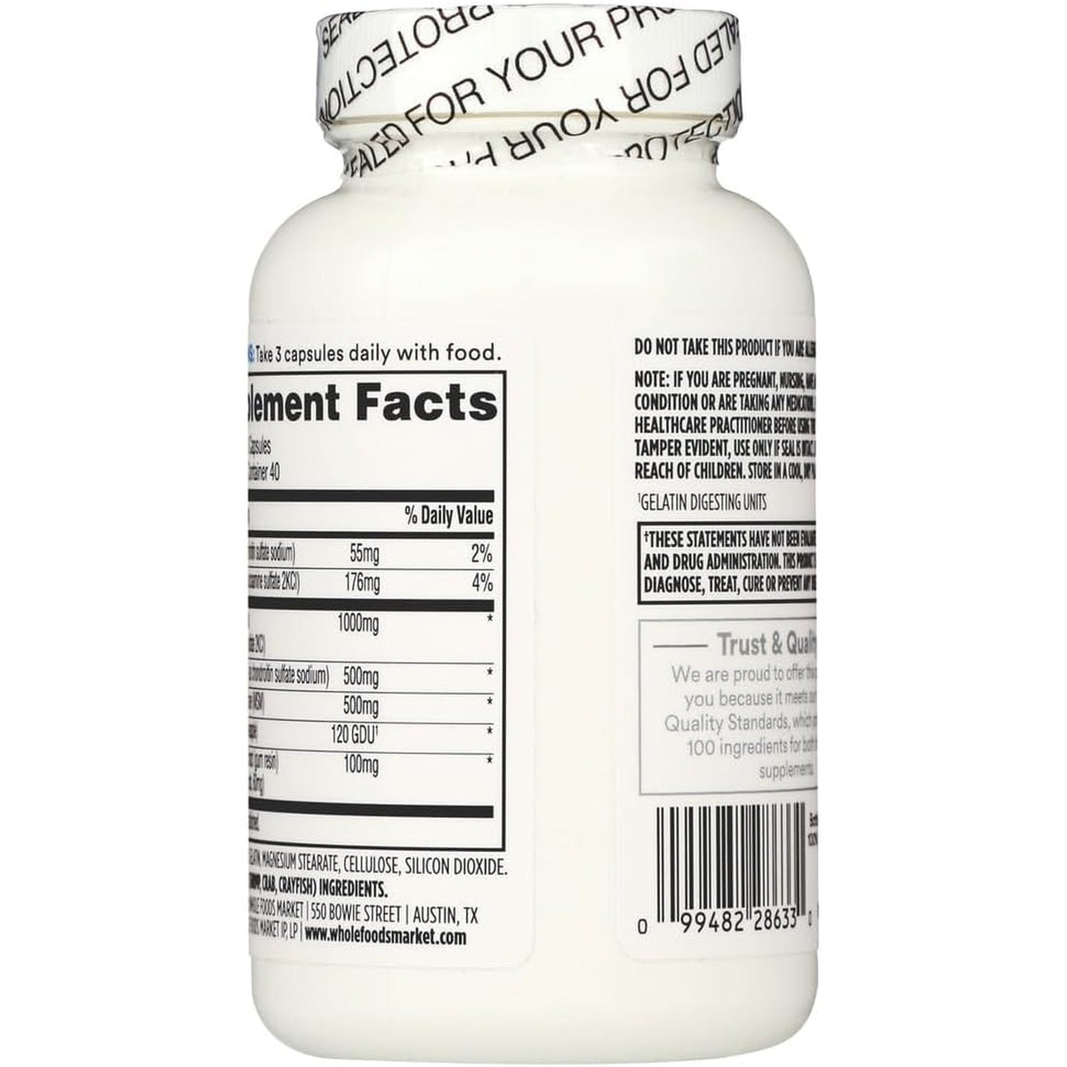 365 by Whole Foods Market, Glucosamine Chondroitin and MMS, 120 Capsules