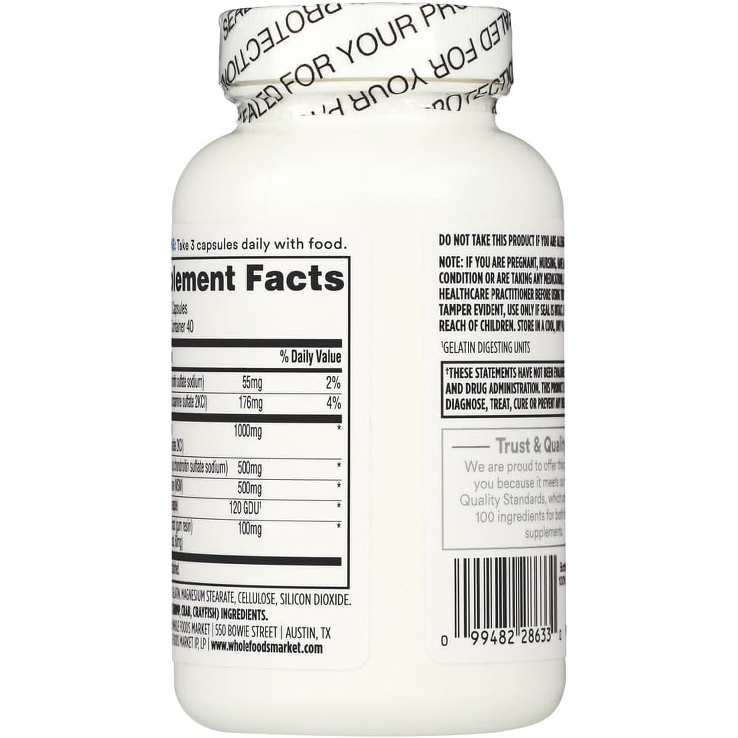 365 by Whole Foods Market, Glucosamine Chondroitin and MMS, 120 Capsules