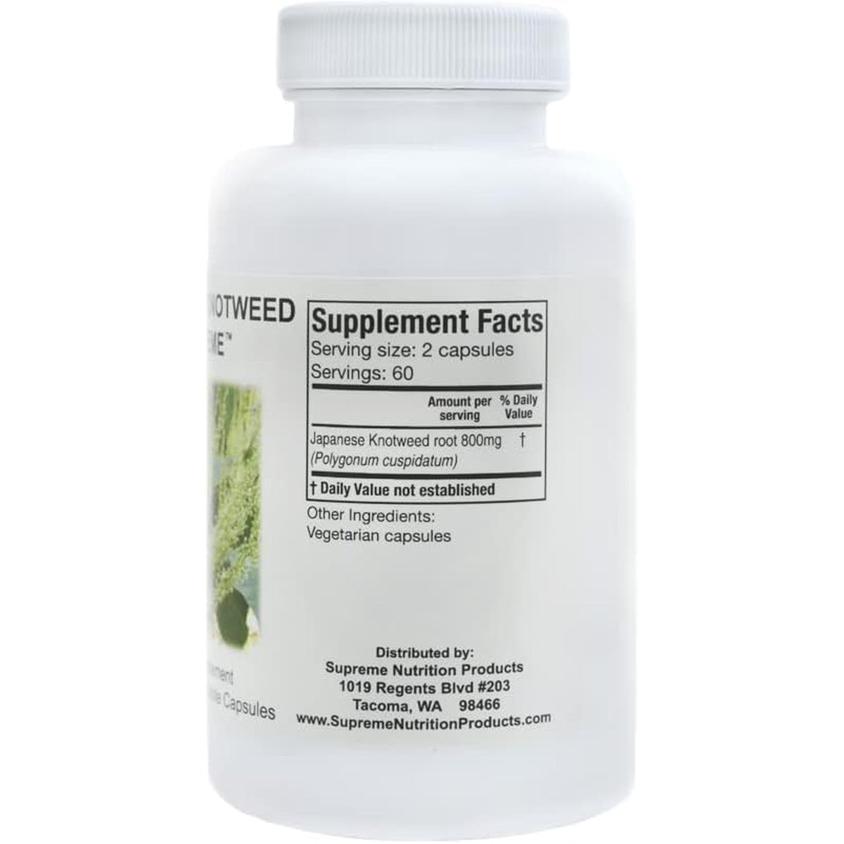 Supreme Nutrition Japanese Knotweed Supreme, 120 Pure Polygonum Cuspidatum Vegetarian Capsules