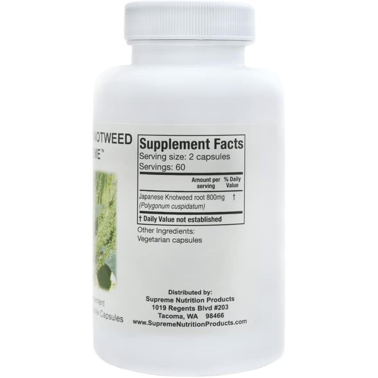 Supreme Nutrition Japanese Knotweed Supreme, 120 Pure Polygonum Cuspidatum Vegetarian Capsules
