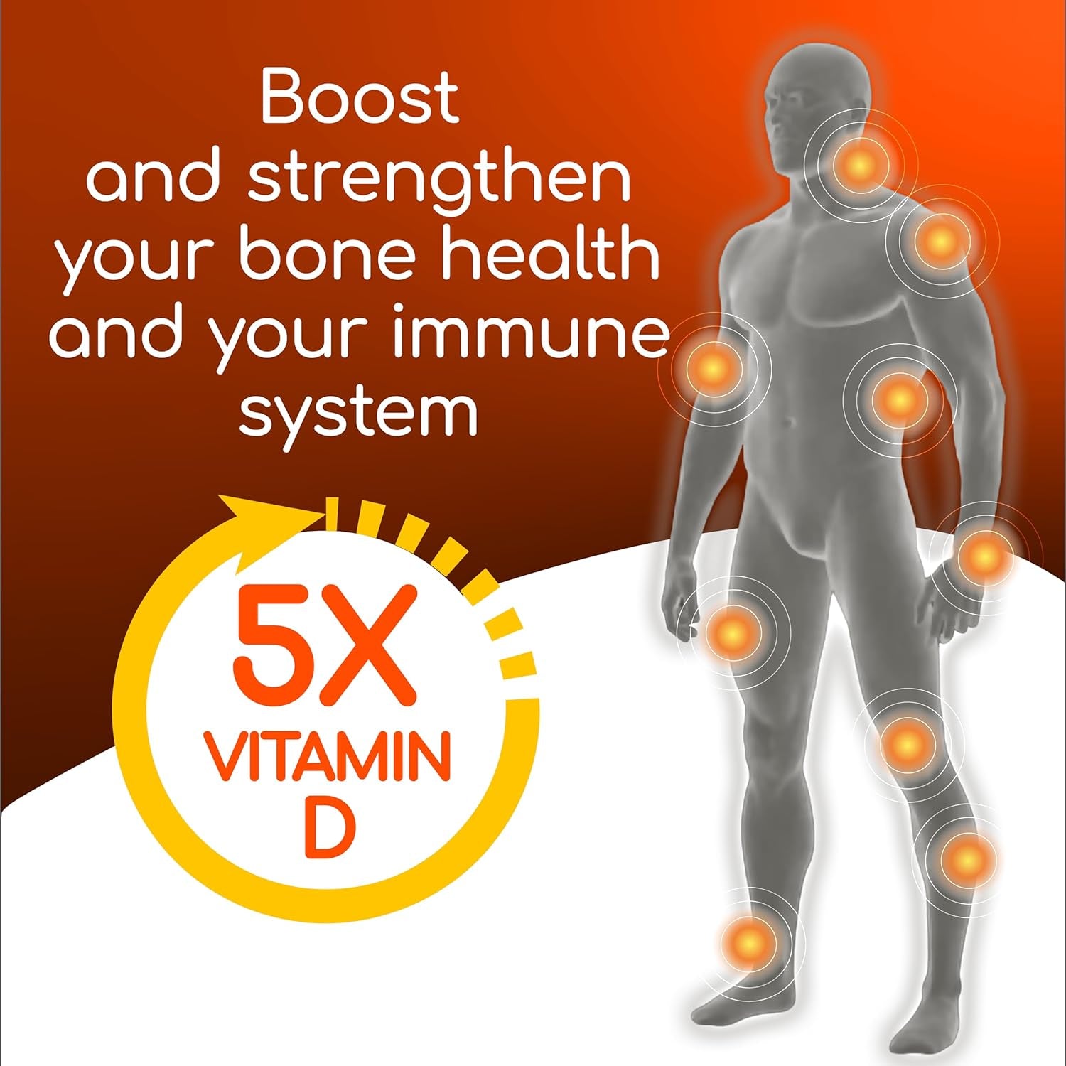 X Ray Dol Triple Action Joint Support Supplement with Glucosamine 1500Mg, Chondroitin 800Mg, MSM 750Mg and 5X Vitamin D for Healthy Joints, Bones & Cartilage - 60 Count per Bottle - 1 Pack
