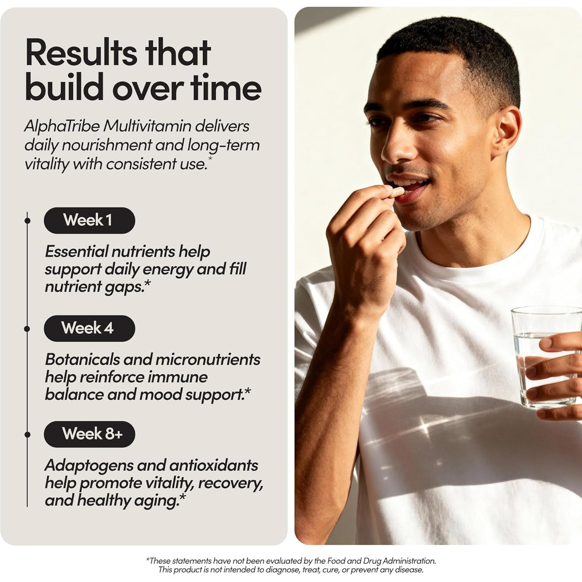 Alpha Tribe Multivitamin for Men with Seamoss Black Seed Oil Ashwagandha Burdock Root, Turmeric Bladderwrack, Vitamin C, Elderberry, Manuka, Yellow Dock | Daily Men'S Vitamins and Minerals Supplement