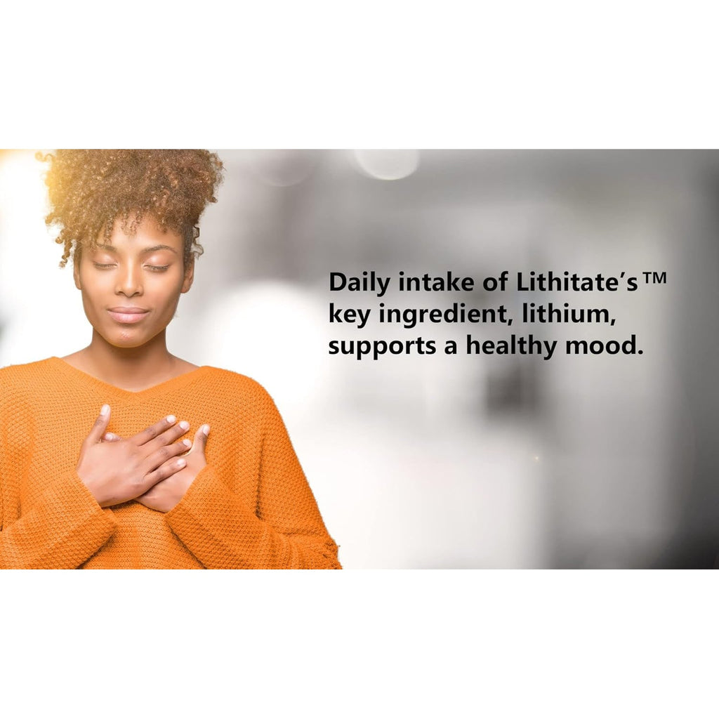 Lithium Aspartate 10Mg | Supports Cognitive Function & Brain Health with Aging | NSF Certified | Promotes Mental Clarity, Healthy Mood & Longevity | Natural Supplement | 100 Capsules