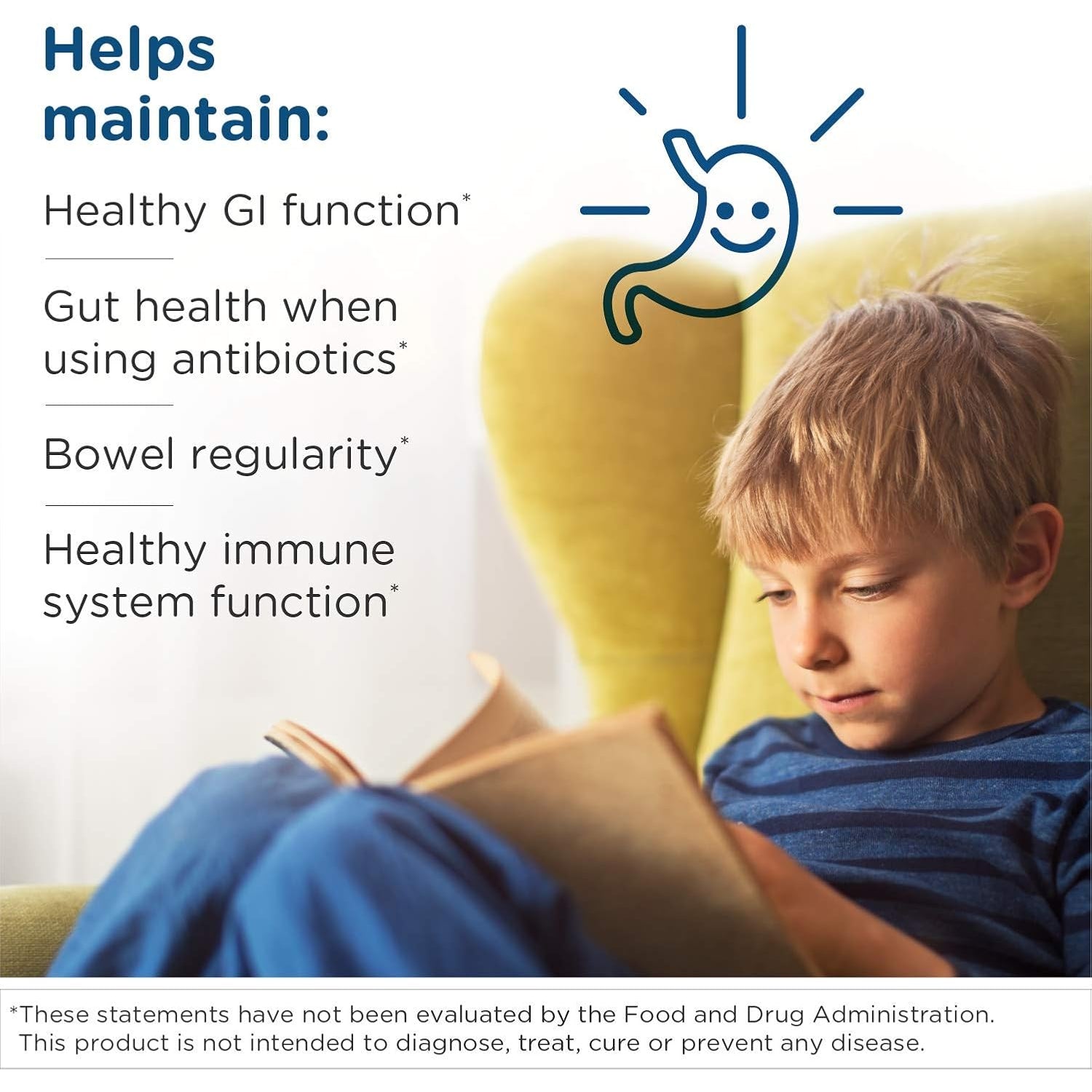 Designs for Health Probiomed Kids Chewable Probiotic - 10B CFU Gut & Immune Support for Children - Lactobacillus, Bifidobacterium + Saccharomyces Boulardii - Delicious Berry Flavor (30 Tablets)