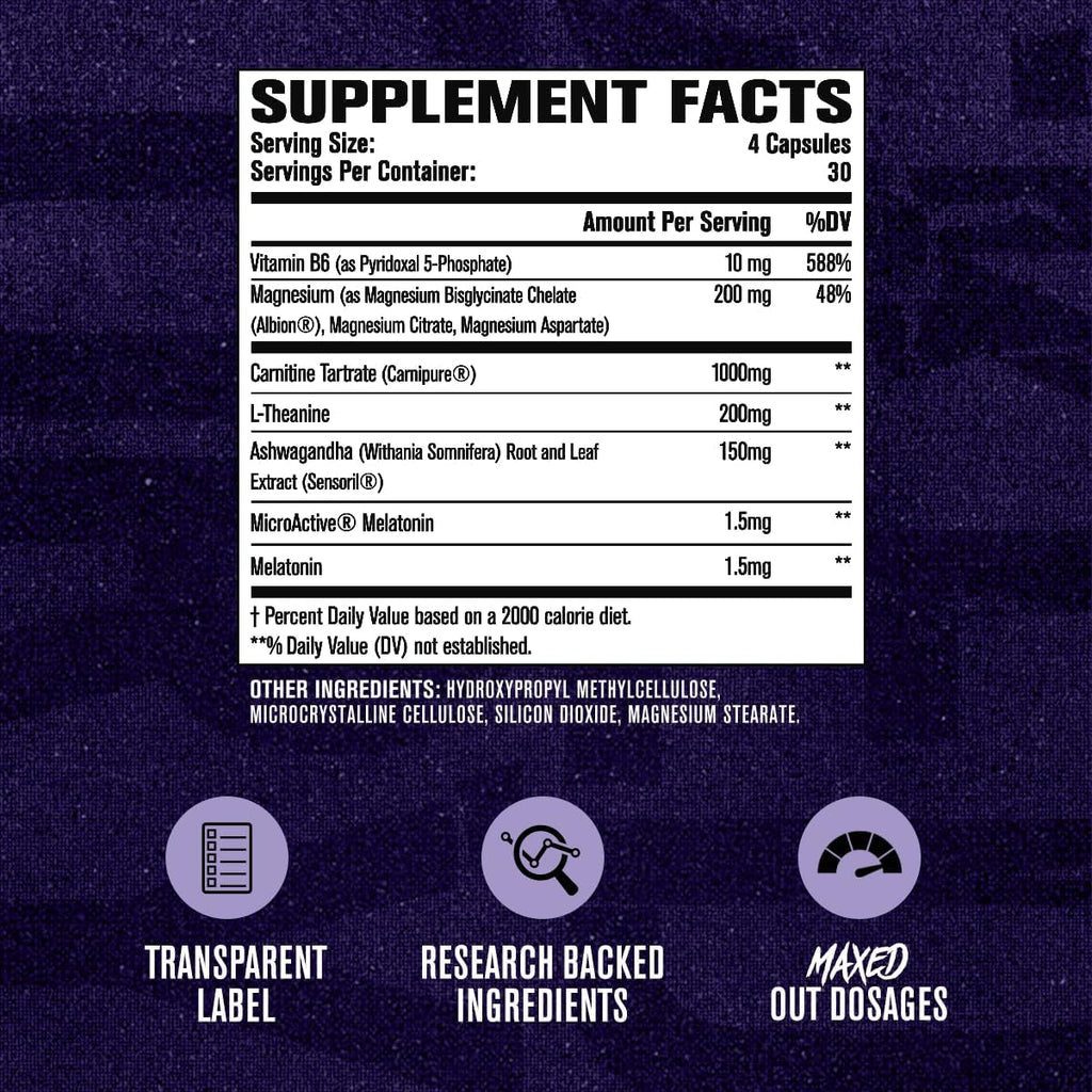Jacked Factory Lean PM Max - High-Performance Weight Loss, Sleep Support, Fat Burner, & Appetite Suppressant for Men and Women W/Melatonin, Magnesium, Carnipure, & Ashwagandha - 120 Diet Pills