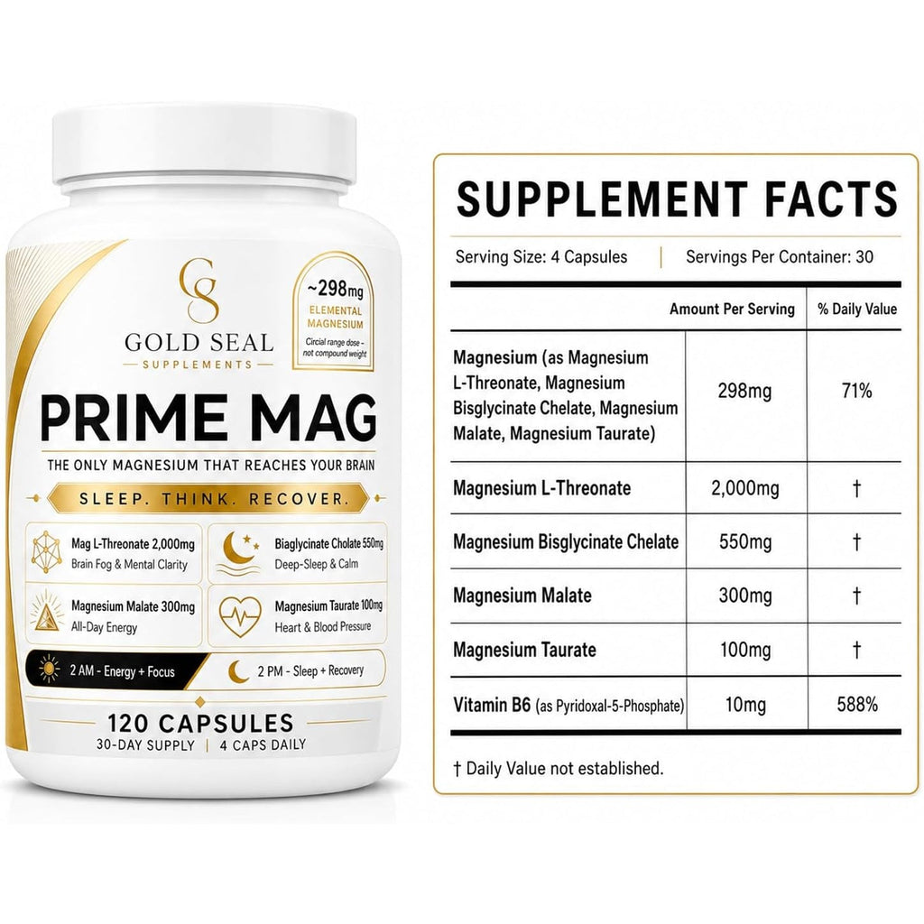 Gold Seal Prime Magnesium 120 Capsules