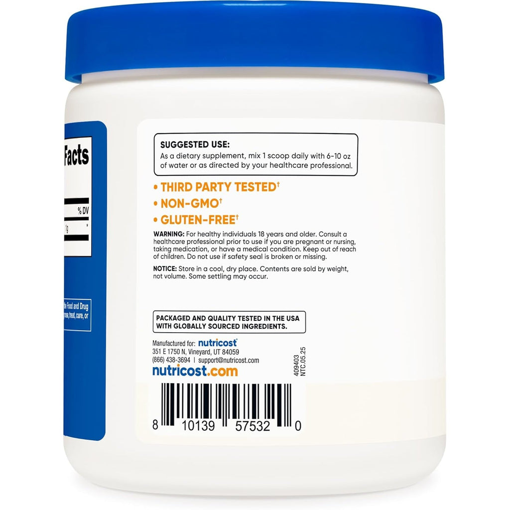 Nutricost Pure Agmatine Sulfate Powder - 250 Grams